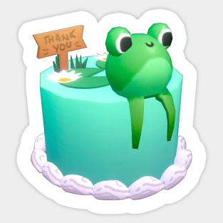 Happy Frog Sticker